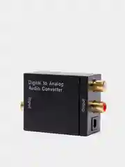 Угольный аудио конвертер цифрового звука optical toslink в аналоговый RCA