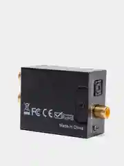 Угольный аудио конвертер цифрового звука optical toslink в аналоговый RCA