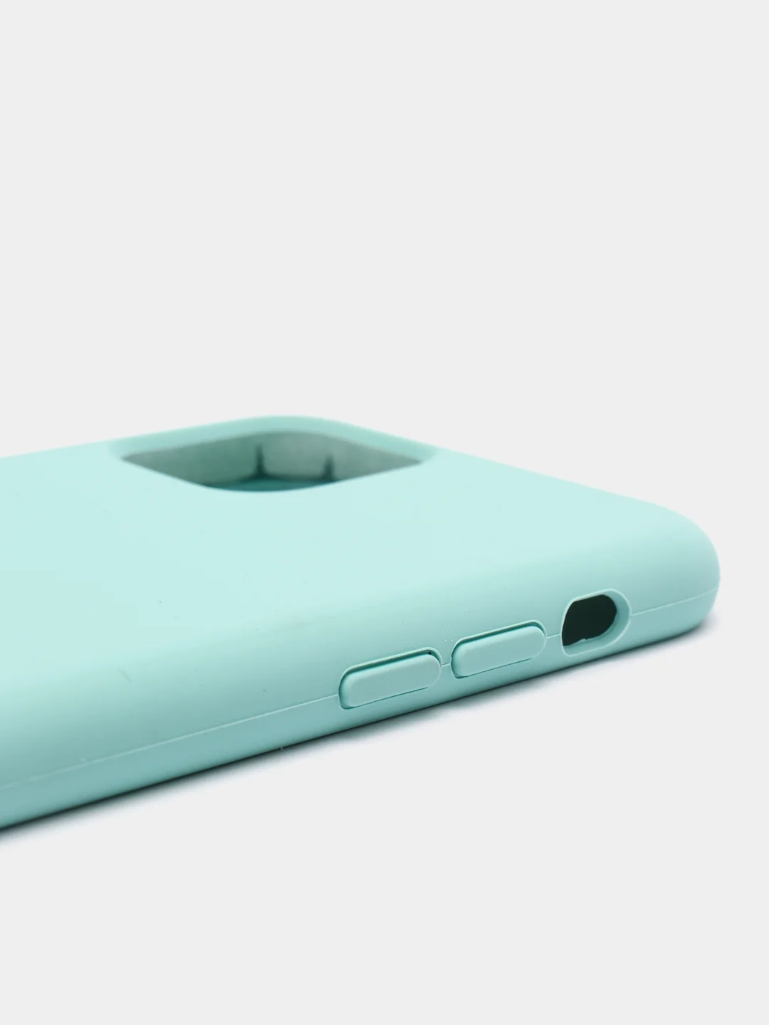 Мятный чехол Silicone Case силиконовый с микрофиброй IPhone 5/5s/SE 6/6s 7/8 7+/8+ X/XS / 11 / 12