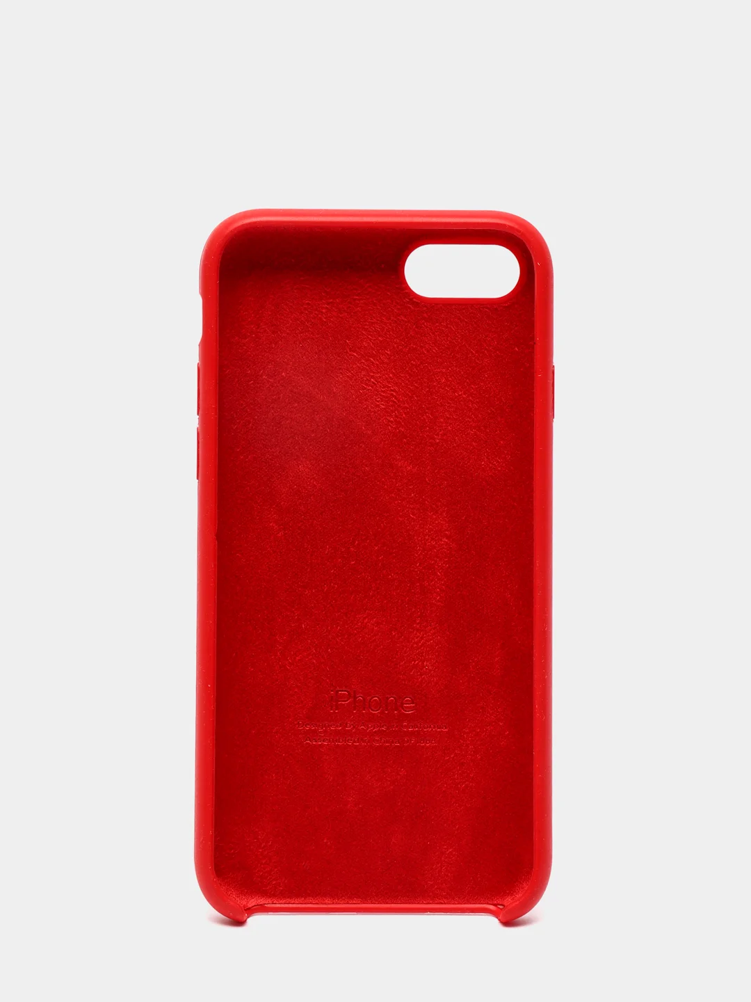 Красный силиконовый чехол для Айфон 6/6s, 7/8, 7+/8+, X/Xs, Xr, 11, 11Pro, 11ProMax