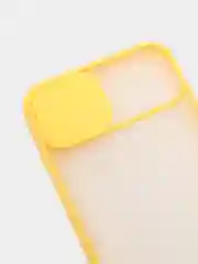 Желтый чехол с защитой шторкой для камеры на iPhone 6s/7/8/Plus/SE/20/X/XS/XR/11/Pro/Max/12/13/айфон