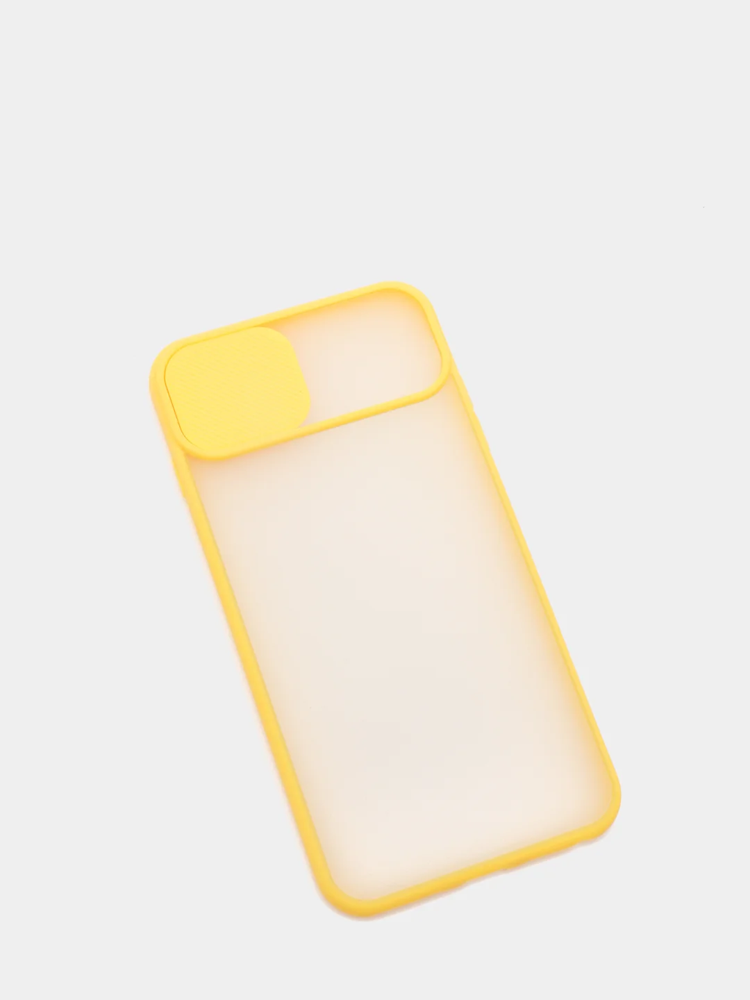 Желтый чехол с защитой шторкой для камеры на iPhone 6s/7/8/Plus/SE/20/X/XS/XR/11/Pro/Max/12/13/айфон