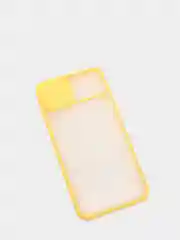 Желтый чехол с защитой шторкой для камеры на iPhone 6s/7/8/Plus/SE/20/X/XS/XR/11/Pro/Max/12/13/айфон