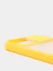 Желтый чехол с защитой шторкой для камеры на iPhone 6s/7/8/Plus/SE/20/X/XS/XR/11/Pro/Max/12/13/айфон