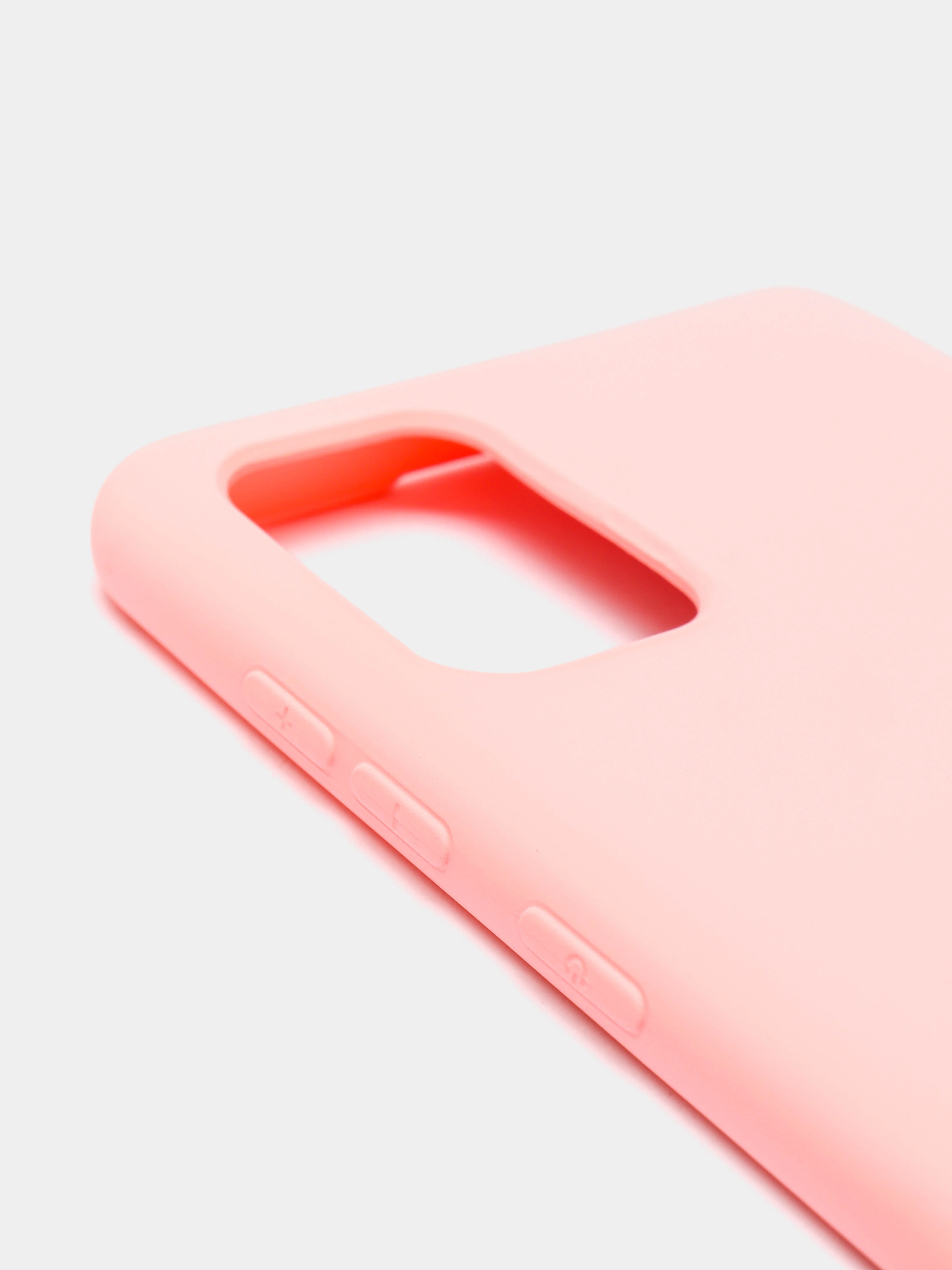 Розовый чехол Samsung Galaxy A71, Самсунг Галакси А71 силиконовый Silicone Cover