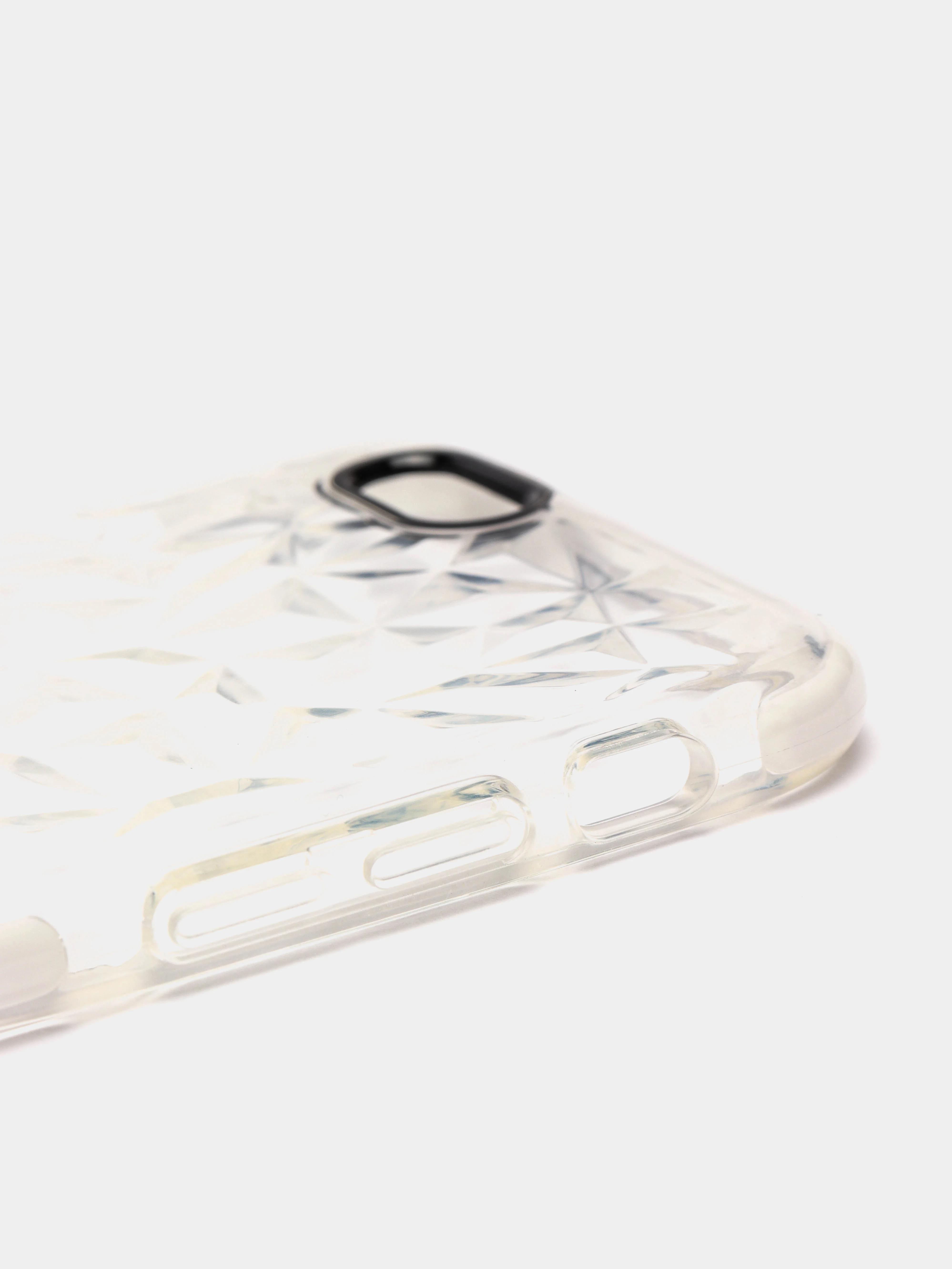 Белый чехол для IPhone 3D алмазная текстура