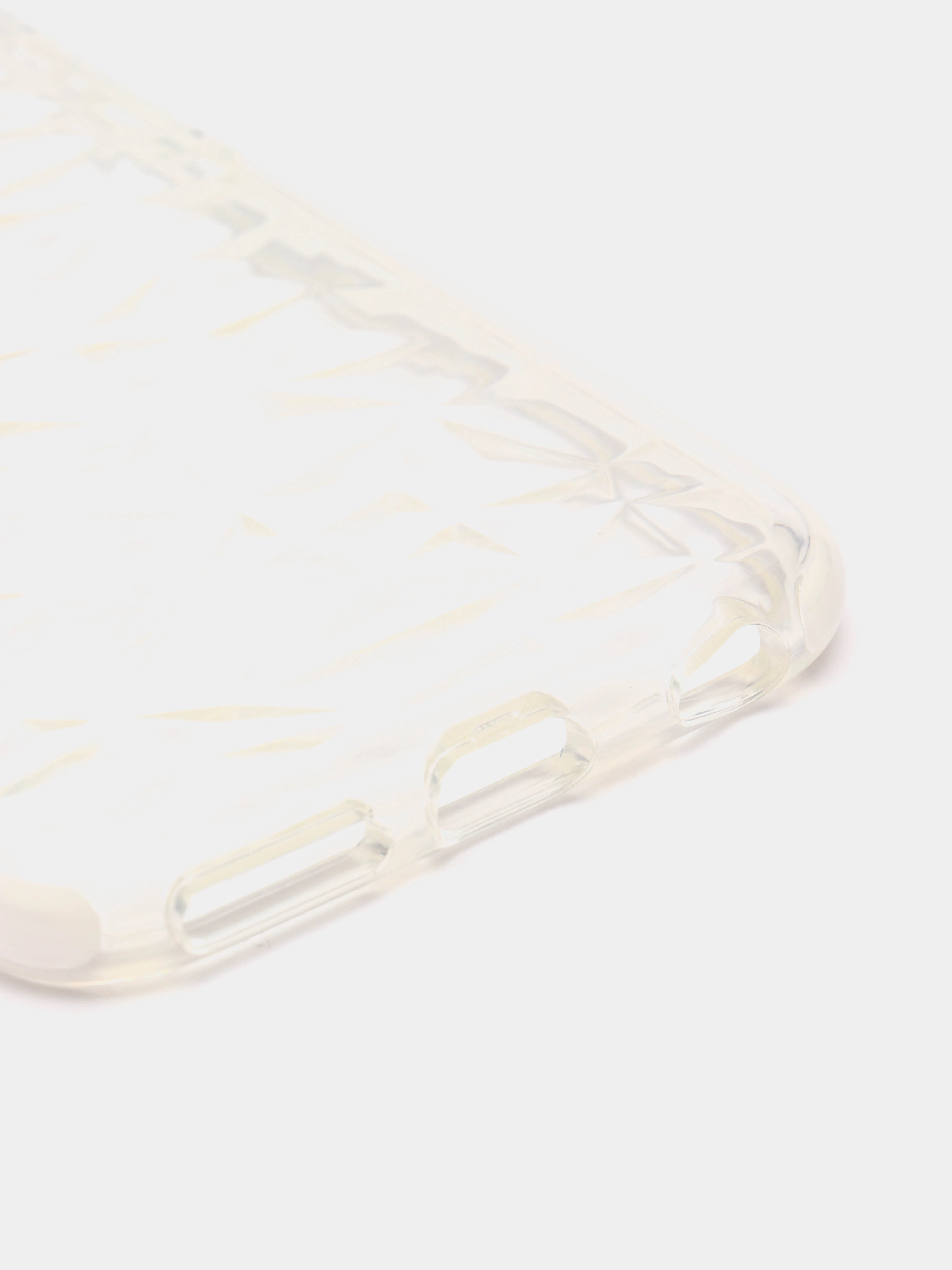 Белый чехол для IPhone 3D алмазная текстура