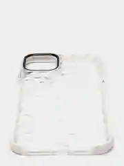 Белый чехол для IPhone 3D алмазная текстура