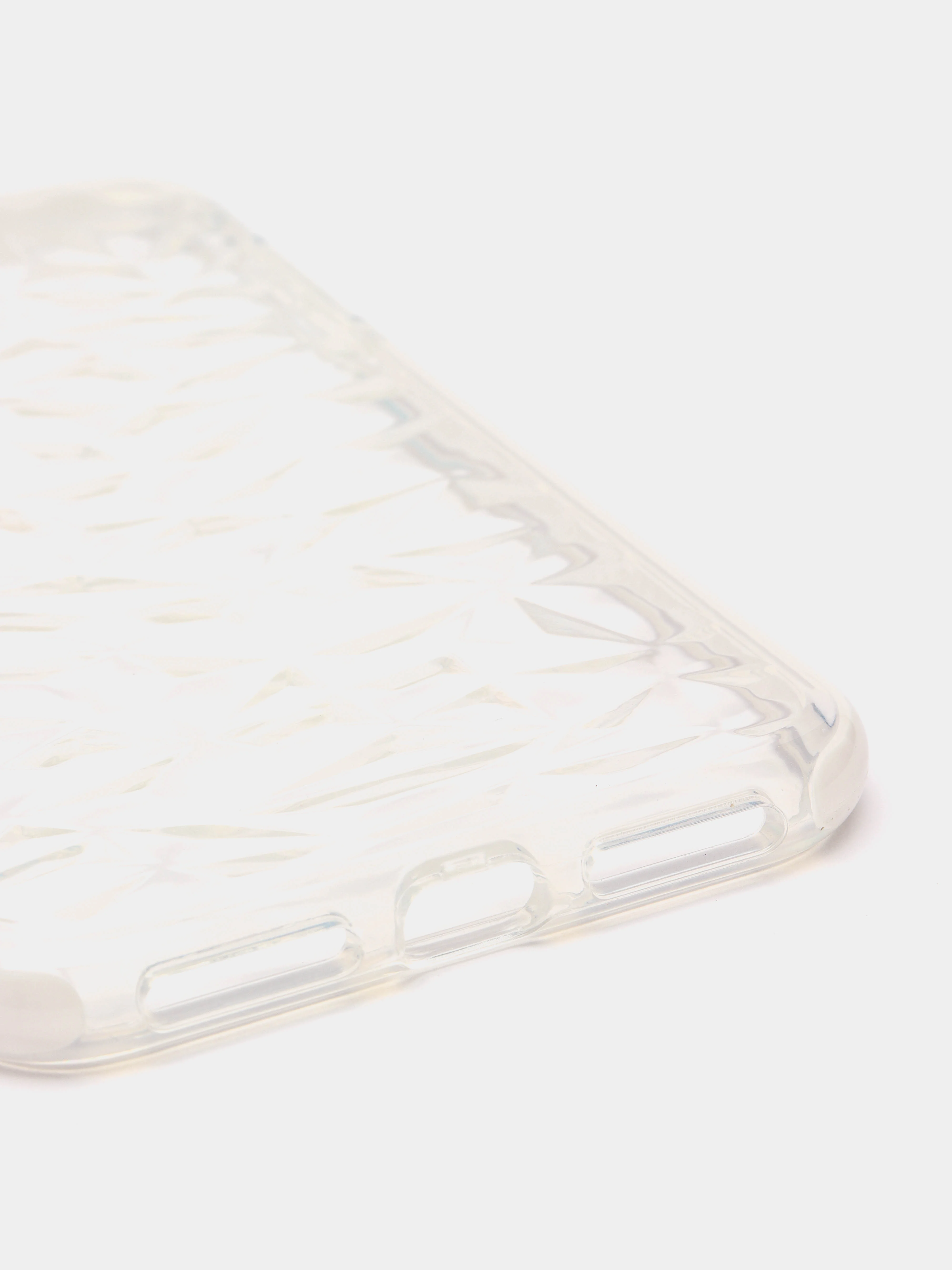 Белый чехол для IPhone 3D алмазная текстура
