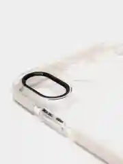 Белый чехол для IPhone 3D алмазная текстура