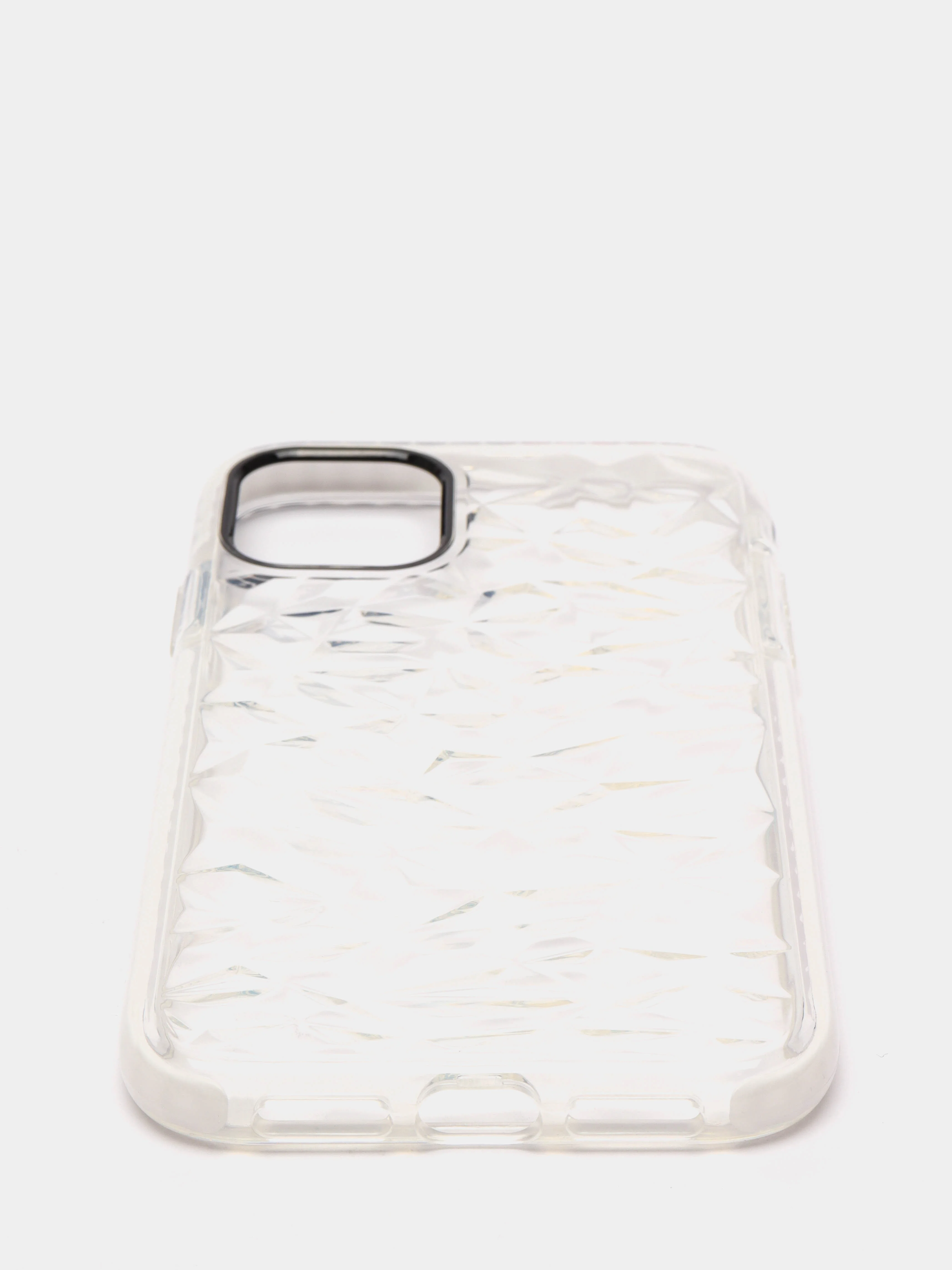 Белый чехол для IPhone 3D алмазная текстура