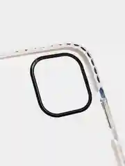 Белый чехол для IPhone 3D алмазная текстура