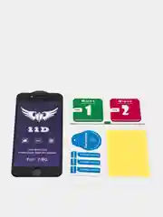 Черный стекло закалённое 11D для iPhone, защита от синего света, защита для глаз