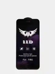 Черный стекло закалённое 11D для iPhone, защита от синего света, защита для глаз