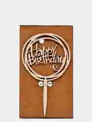 Топпер в торт Happy Birthday