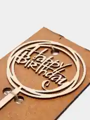 Топпер в торт Happy Birthday