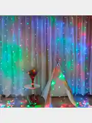 Конфетный новогодняя светодиодная LED гирлянда Занавес-Штора, 1,5x1,5 , 2x2 , 3x2 , 3х3