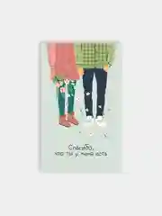 Синий открытка "С любовью, второй половинке", 12 разных вариантов, 9 х 14,8 см