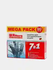 Таблетки Filtero для посудомоечных машин "7 в 1" MEGA PACK 90 штук, арт. 703