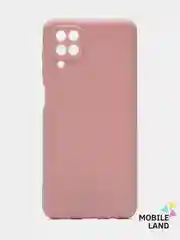 Пудровый чехол силиконовый на Samsung Galaxy A12 /М12 с защитой камеры