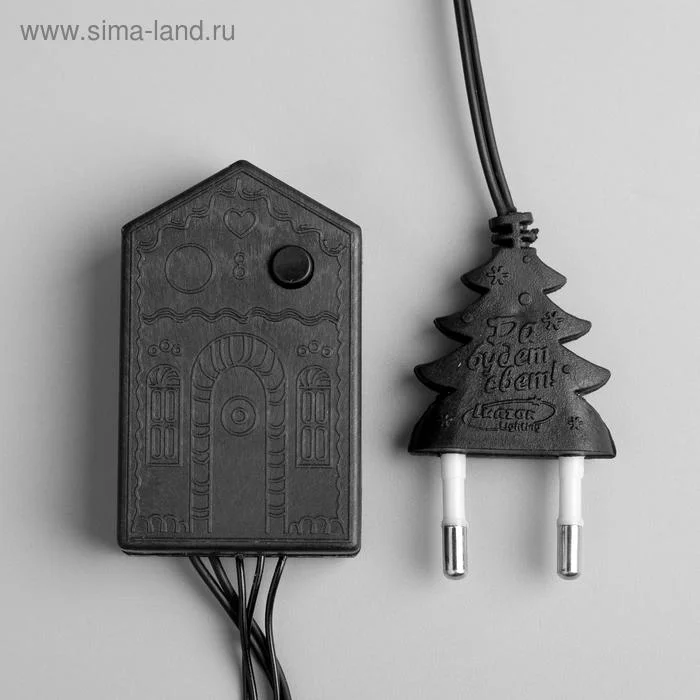 Гирлянда "Новогодняя", мульти, 50 ламп, 5 м, 8 режимов