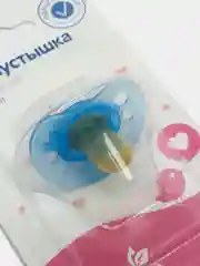 Голубой соска-пустышка латексная 0+ мес MEPSI 0300