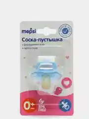 Голубой соска-пустышка латексная 0+ мес MEPSI 0300