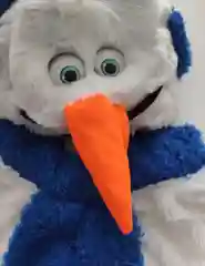 Синий костюм снеговик