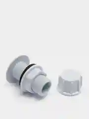 Штуцер MasterProf, 1/2", для емкостей, с прокладкой, пластиковый