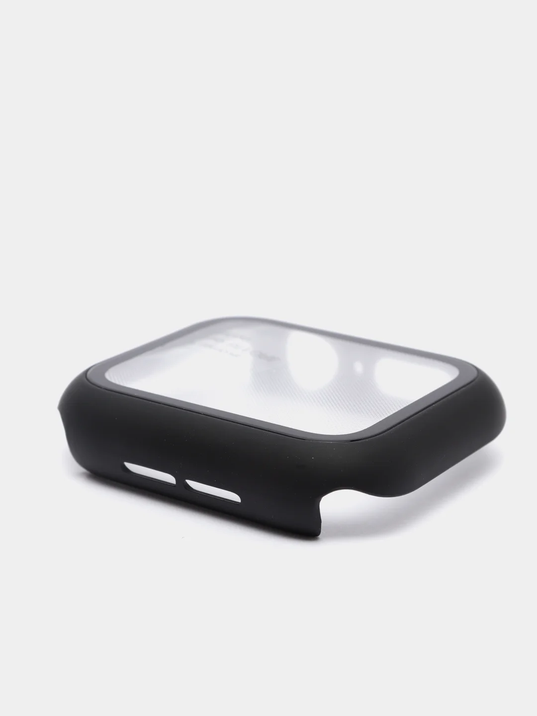 Черный бампер накладка чехол на корпус часов со стеклом Apple Watch (Эпл вотч) 44 mm 7 цветов