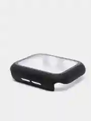 Черный бампер накладка чехол на корпус часов со стеклом Apple Watch (Эпл вотч) 44 mm 7 цветов