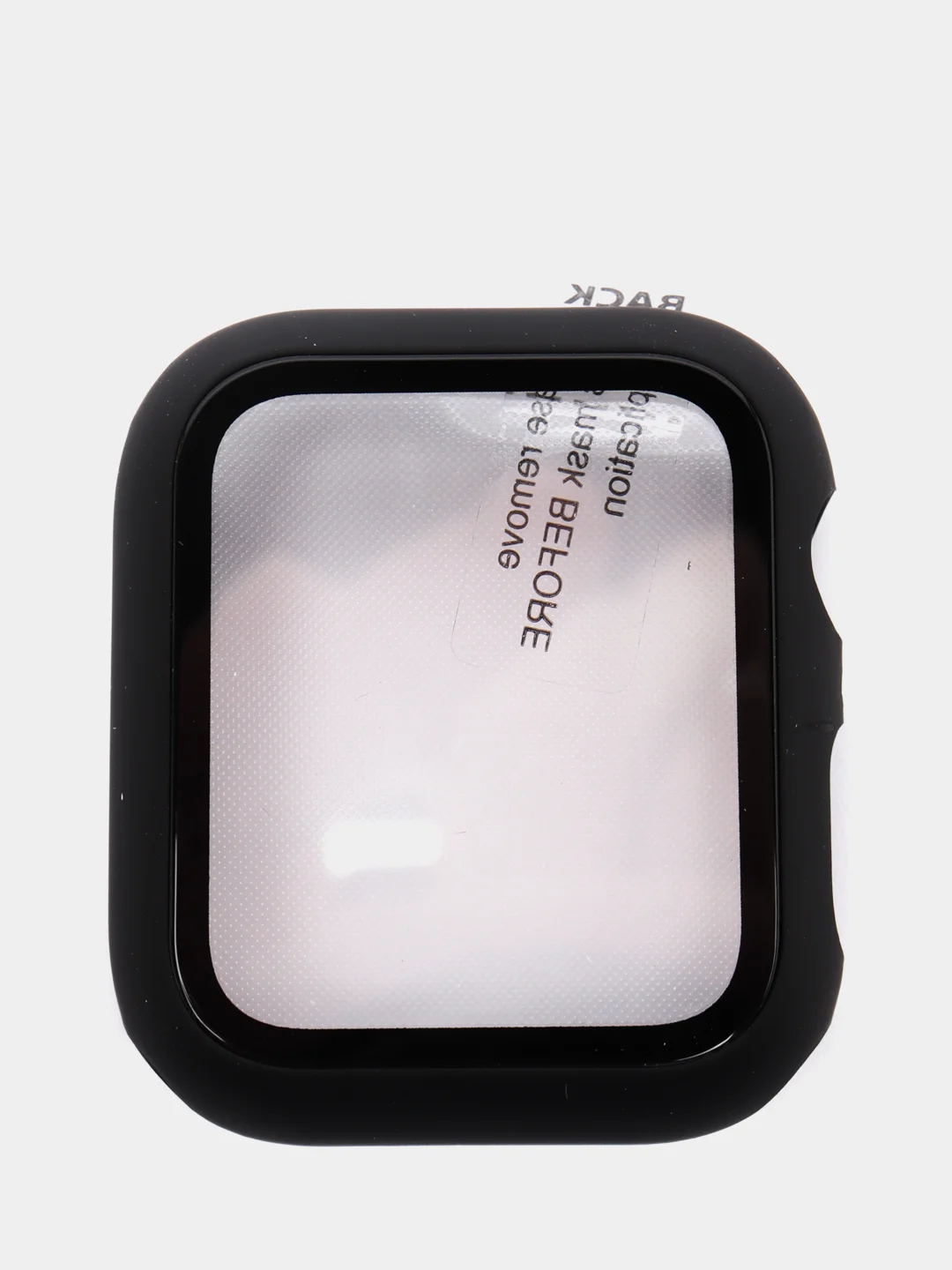 Черный бампер накладка чехол на корпус часов со стеклом Apple Watch (Эпл вотч) 44 mm 7 цветов