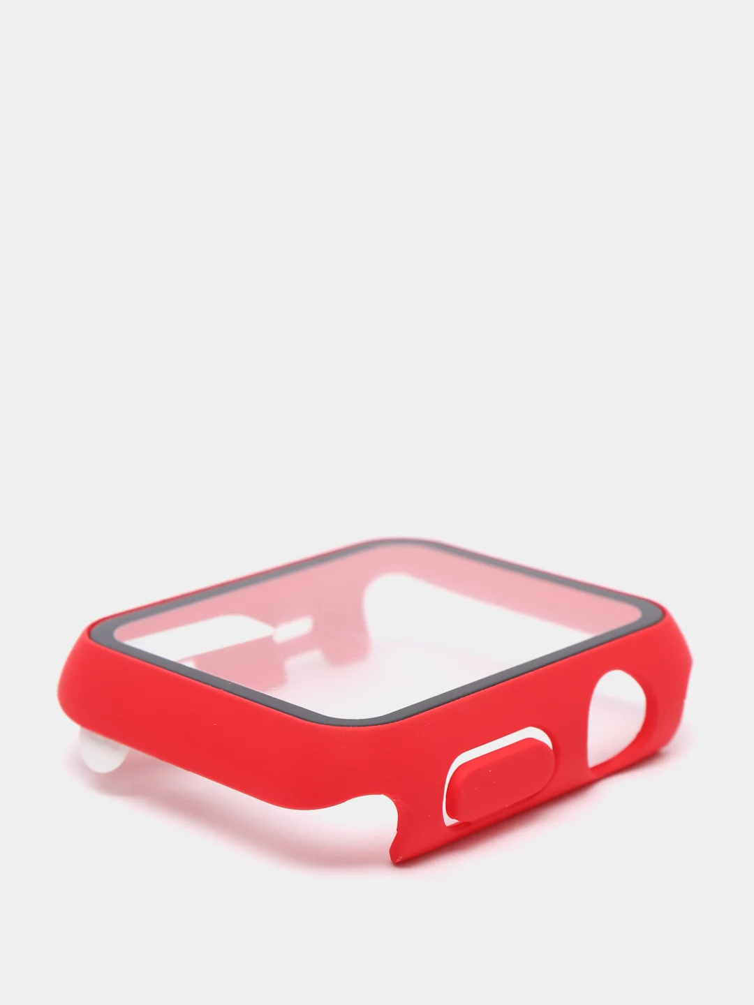 Зеленый силиконовый ремешок + защитная накладка со стеклом на корпус Apple Watch 42 mm