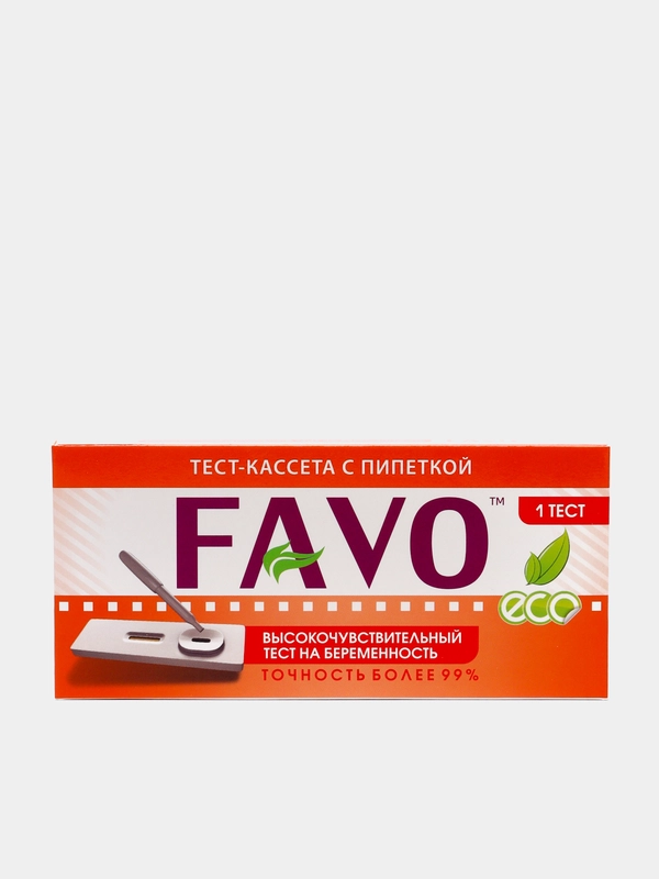 Тест на беременность FAVO №1, кассета с пипеткой
