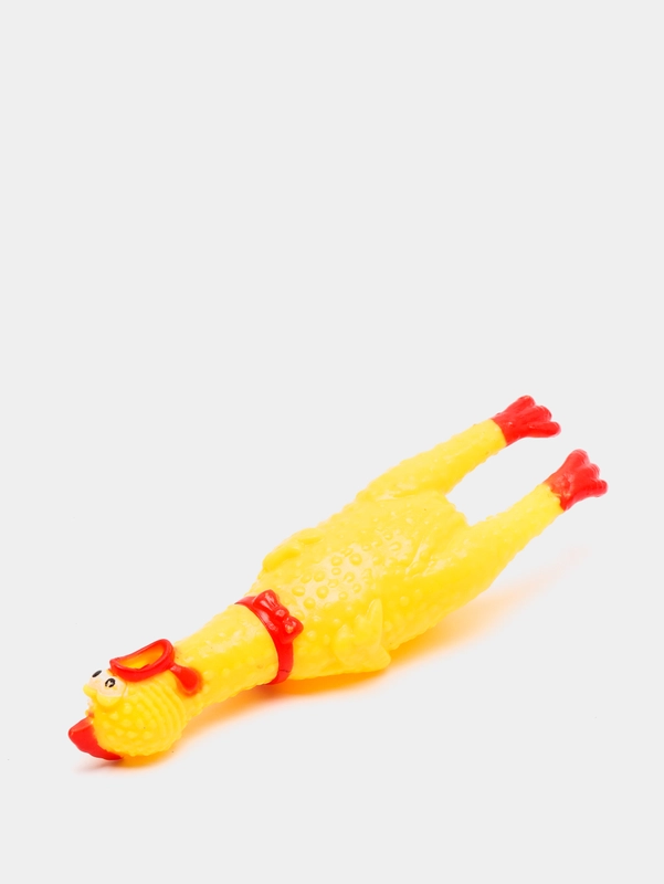 Игрушка пищащая "Курица" малая, 16,5 см, жёлтая