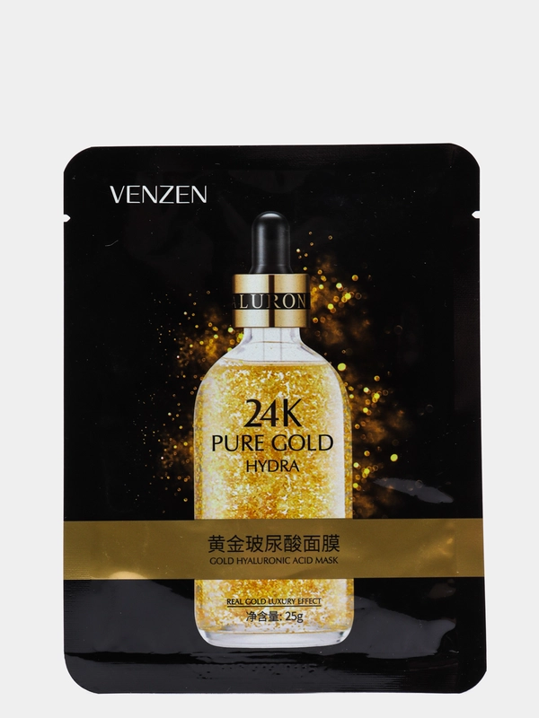 Маска салфетка с золотом 24k pure gold,  25гр