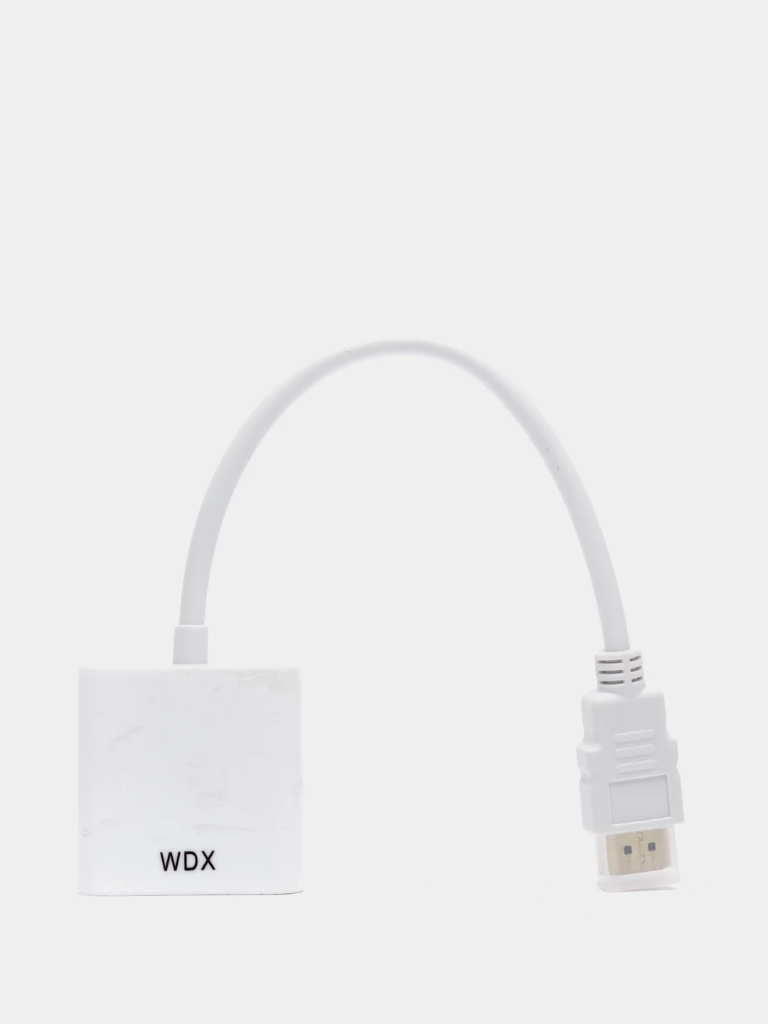 Белый переходник-адаптер HDMI - VGA
