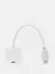 Белый переходник-адаптер HDMI - VGA