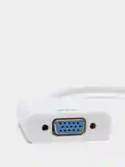 Белый переходник-адаптер HDMI - VGA