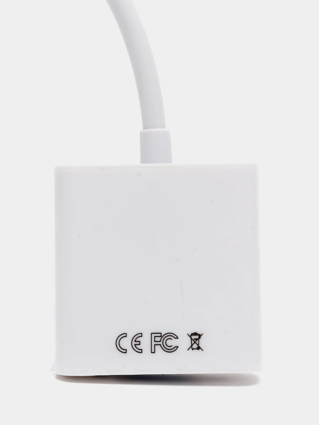 Белый переходник-адаптер HDMI - VGA