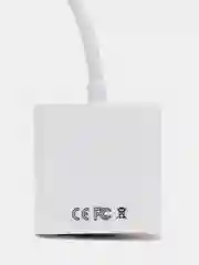 Белый переходник-адаптер HDMI - VGA