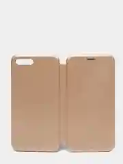 Золотой чехол-книжка на iPhone 6/6s, 6 Plus, 7/8, SE 2020, 7/8 Plus, X, XR, XS Max, 11, 11 Pro Max