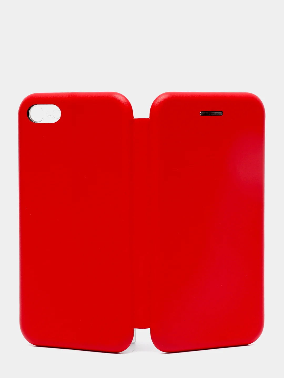 Красный чехол-книжка на iPhone 6/6s, 6 Plus, 7/8, SE 2020, 7/8 Plus, X, XR, XS Max, 11, 11 Pro Max