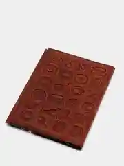 Коричневый обложка для документов нат. кожа