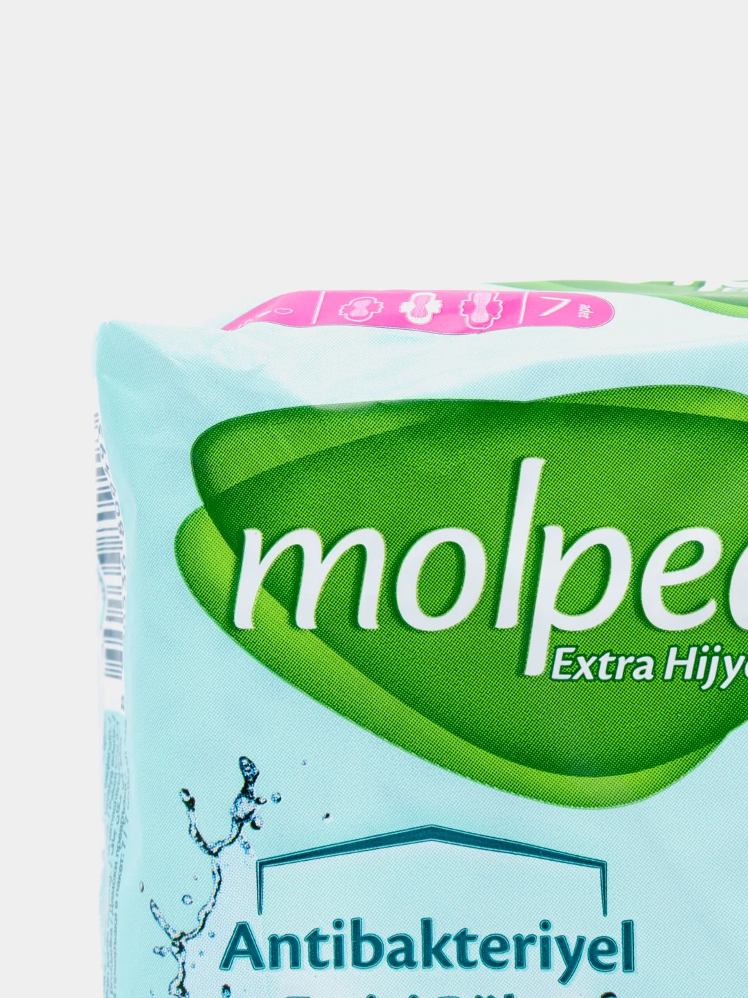 Набор гигиенических прокладок Molped Antibac Long, антибактериальные, 5 капель