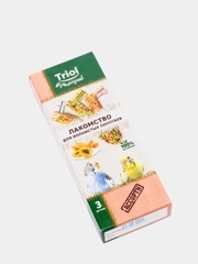 Лакомство Triol Original для волнистых попугаев АССОРТИ (уп.3шт.), 80г