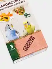 Лакомство Triol Original для волнистых попугаев АССОРТИ (уп.3шт.), 80г
