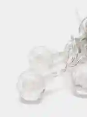 Гирлянда-нить со стеклянными прозрачными шарами