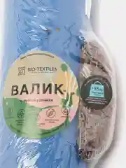 Валик для йоги/Валик для спины/Валик массажный/Валик с лузгой гречихи 10*40 василёк