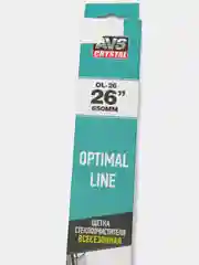 Щетка стеклоочистителя / дворник бескаркасный AVS Optimal Line (крючок) все размеры